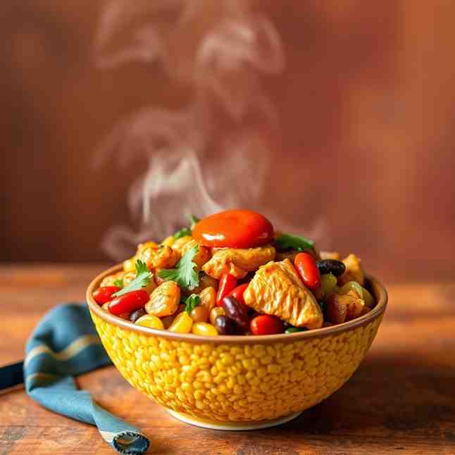 Protein-Packed Haitian Cornmeal Bowl - Easy High-Protein Meal